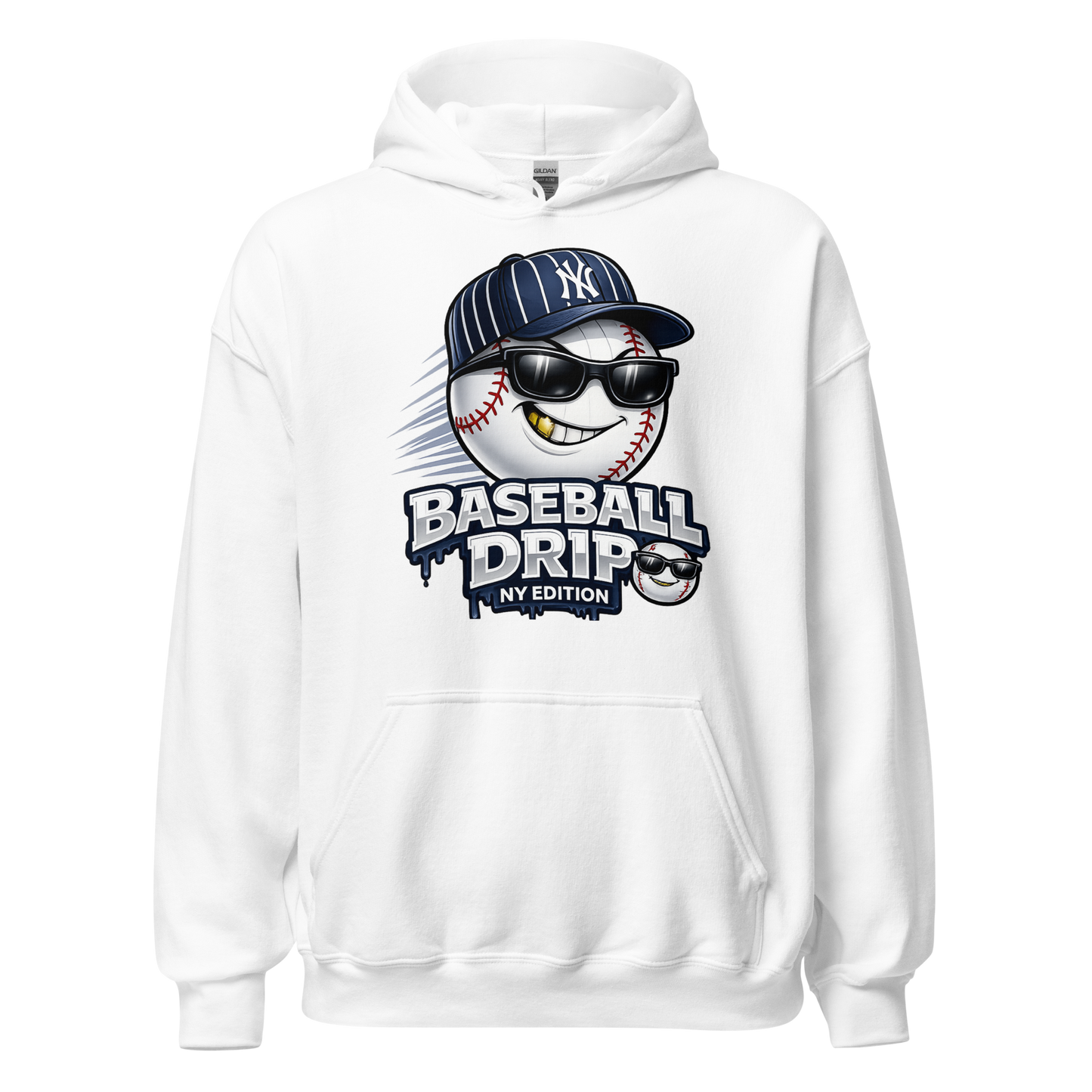 Baseball Drip NY Edition Hoodie – Streetwear Yankees Inspired Hoodie