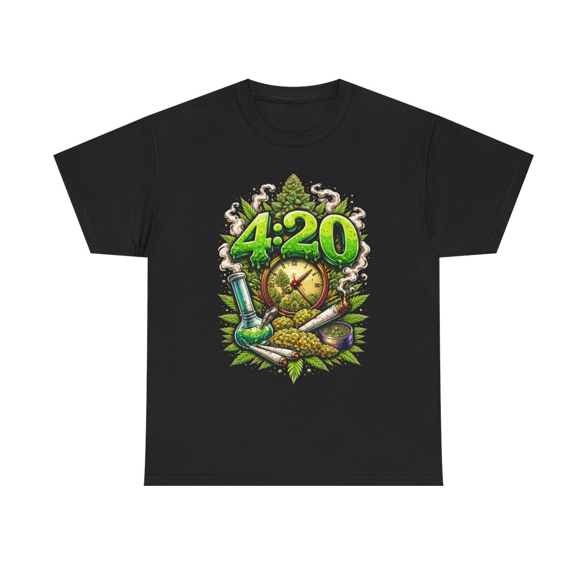 420 Graphic T-Shirt – Streetwear Cannabis Tee | Bold Stoner Art Shirt | Unisex Premium Tee