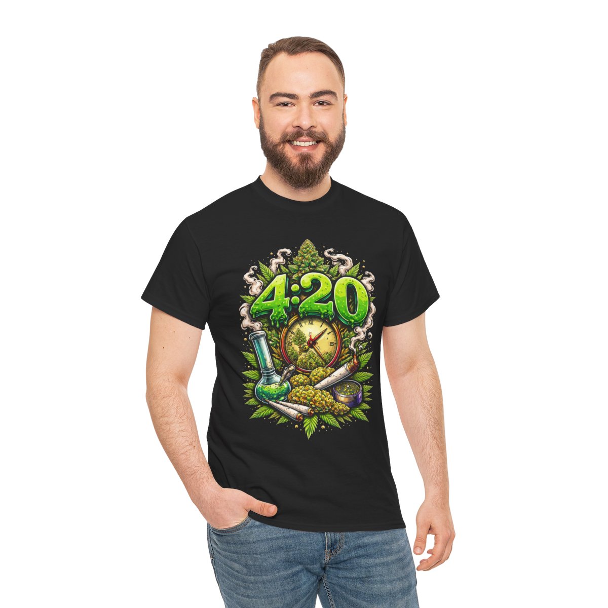420 Graphic T-Shirt – Streetwear Cannabis Tee | Bold Stoner Art Shirt | Unisex Premium Tee