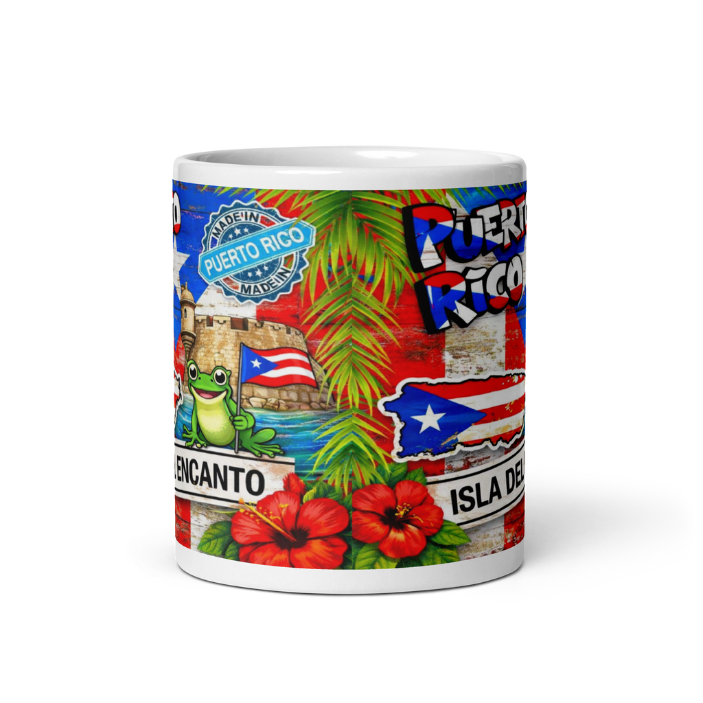 Puerto Rico 11oz Coffee Mug – Isla Del Encanto Coquí Design