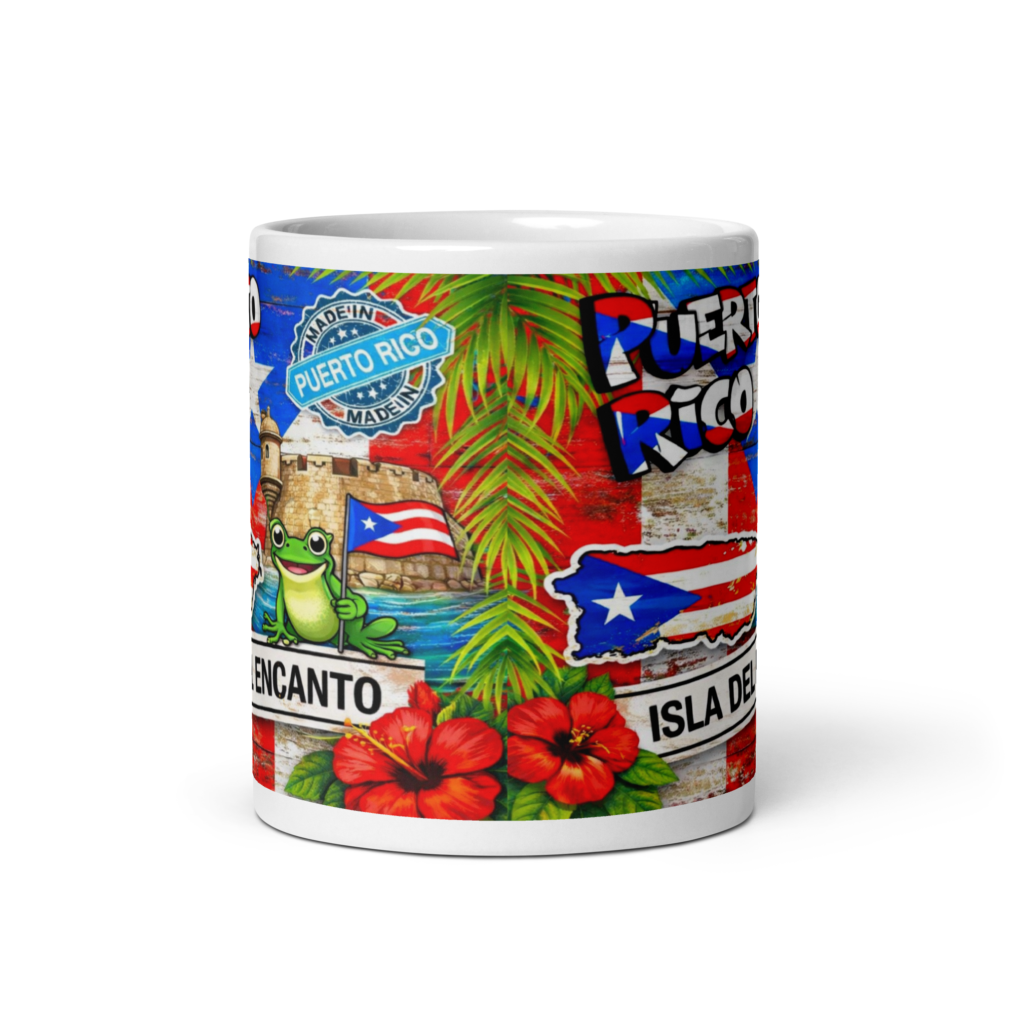 Puerto Rico 11oz Coffee Mug – Isla Del Encanto Coquí Design