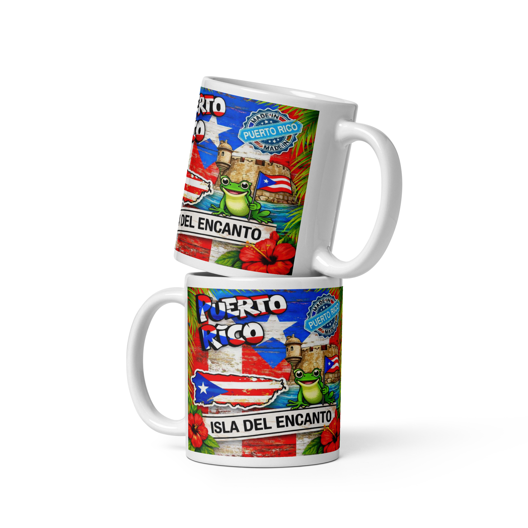 Puerto Rico 11oz Coffee Mug – Isla Del Encanto Coquí Design