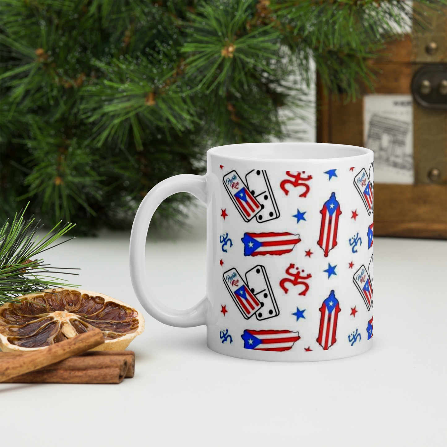 Puerto Rico Domino Culture Coffee Mug – 11oz Ceramic Boricua Mug