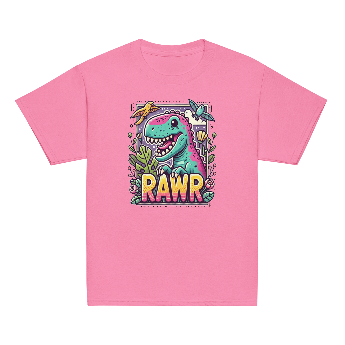 RAWR Dinosaur Kids T-Shirt | Cute Kids Dino Graphic Tee