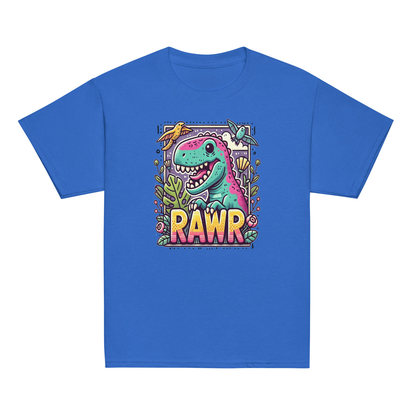 RAWR Dinosaur Kids T-Shirt | Cute Kids Dino Graphic Tee