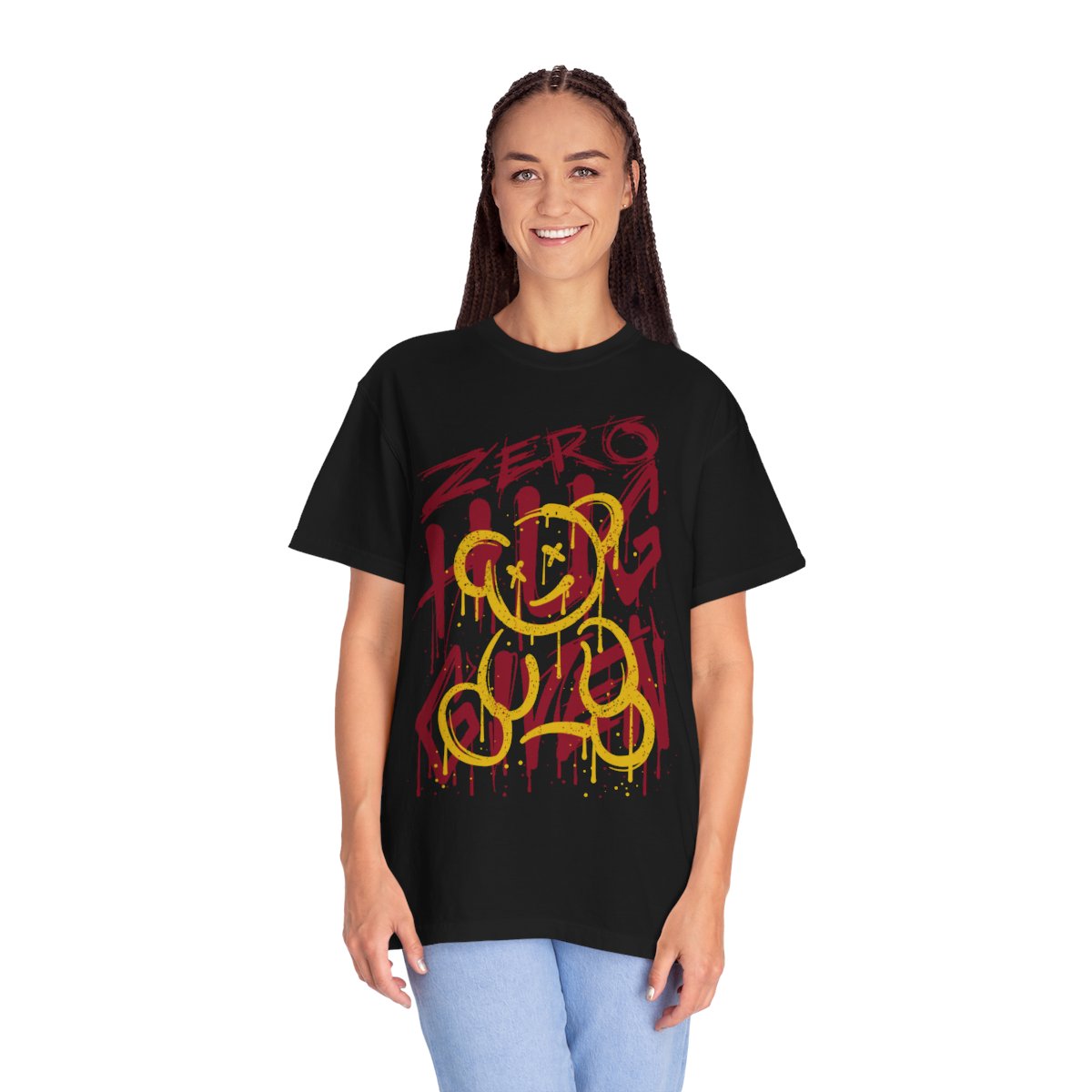 Zero Hug Graphic T-Shirt – Street Art Style Unisex Tee