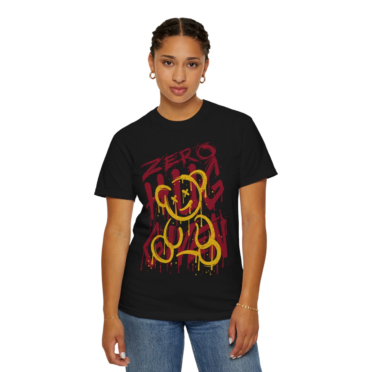 Zero Hug Graphic T-Shirt – Street Art Style Unisex Tee